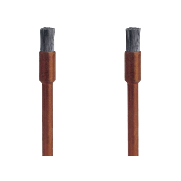 532-02 Brush, 1/8 in Dia, 1/8 in Arbor/Shank, Straight Bristle, Stainless Steel Bristle