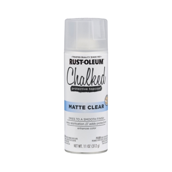302599 Chalk Spray Paint, Ultra Matte, Clear, 12 oz, Can