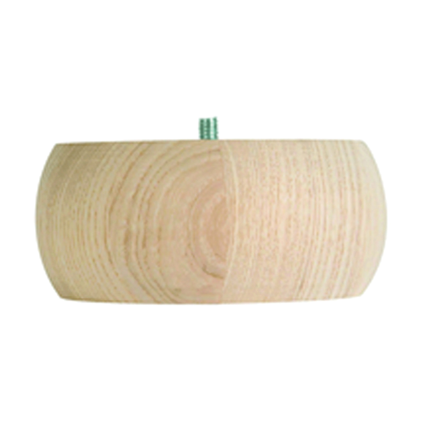 Waddell 2731 Bun Foot, 5 in Dia, 2-1/4 in H, Round, Maple - 1
