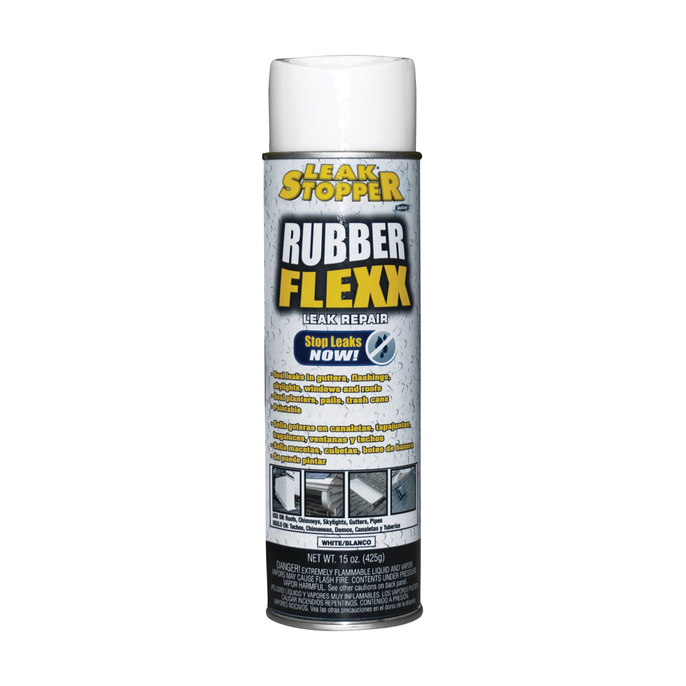Leak Stopper Series 0326-GA Spray Sealant, White, 18 oz, Aerosol Can