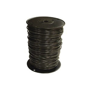10BK-SOLX500 Building Wire, THHN, 10 AWG Wire, 1 -Conductor, 500 ft L, Solid Copper Conductor, Black Nylon Sheath