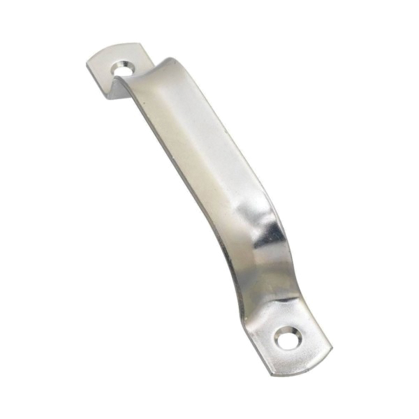 N100-115 Door Pull, 0.906 in W, 1.26 in D, 6-1/2 in H, Steel, Zinc