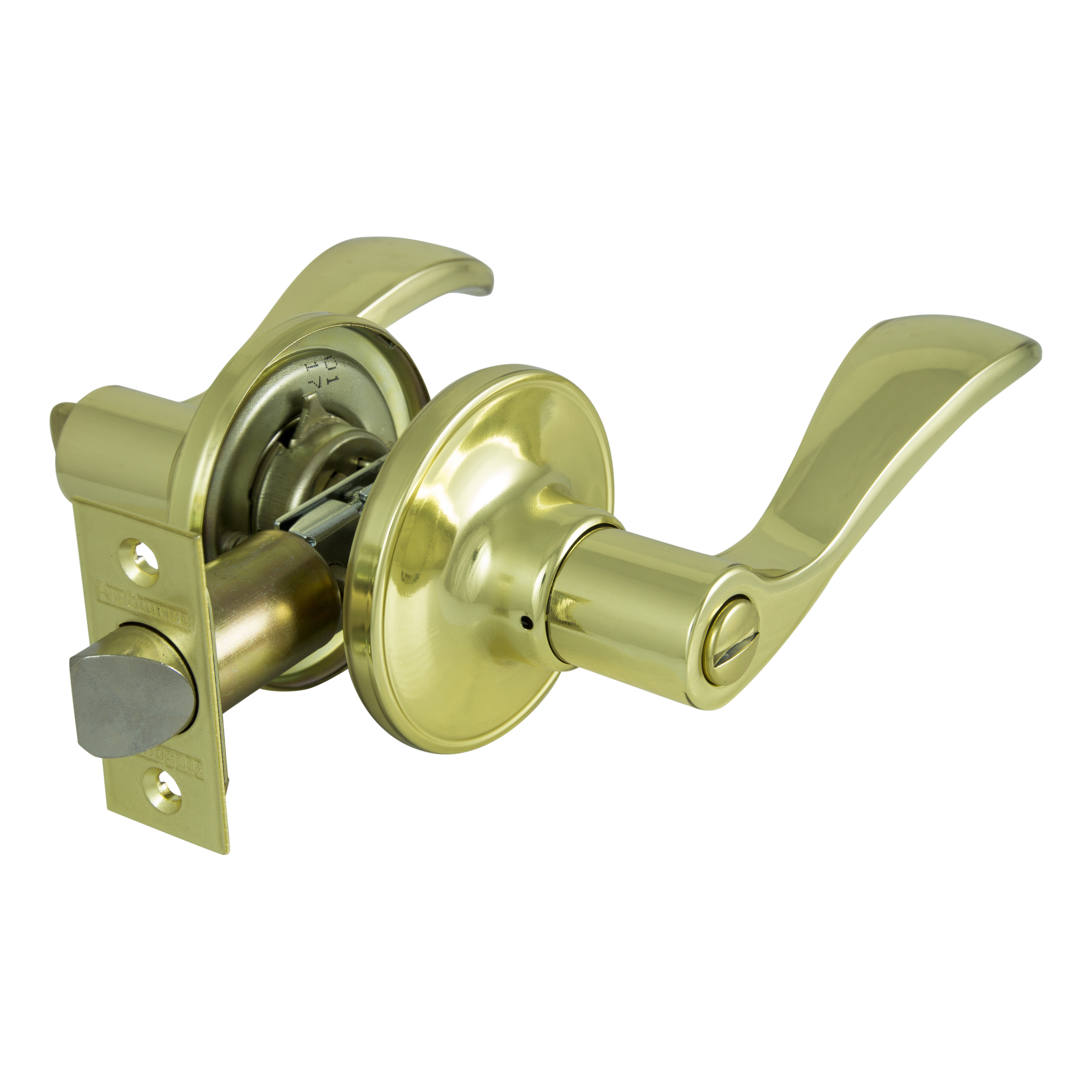 LYE701V-PS Privacy Lever, Polished Brass, Reversible Hand, 3 Grade