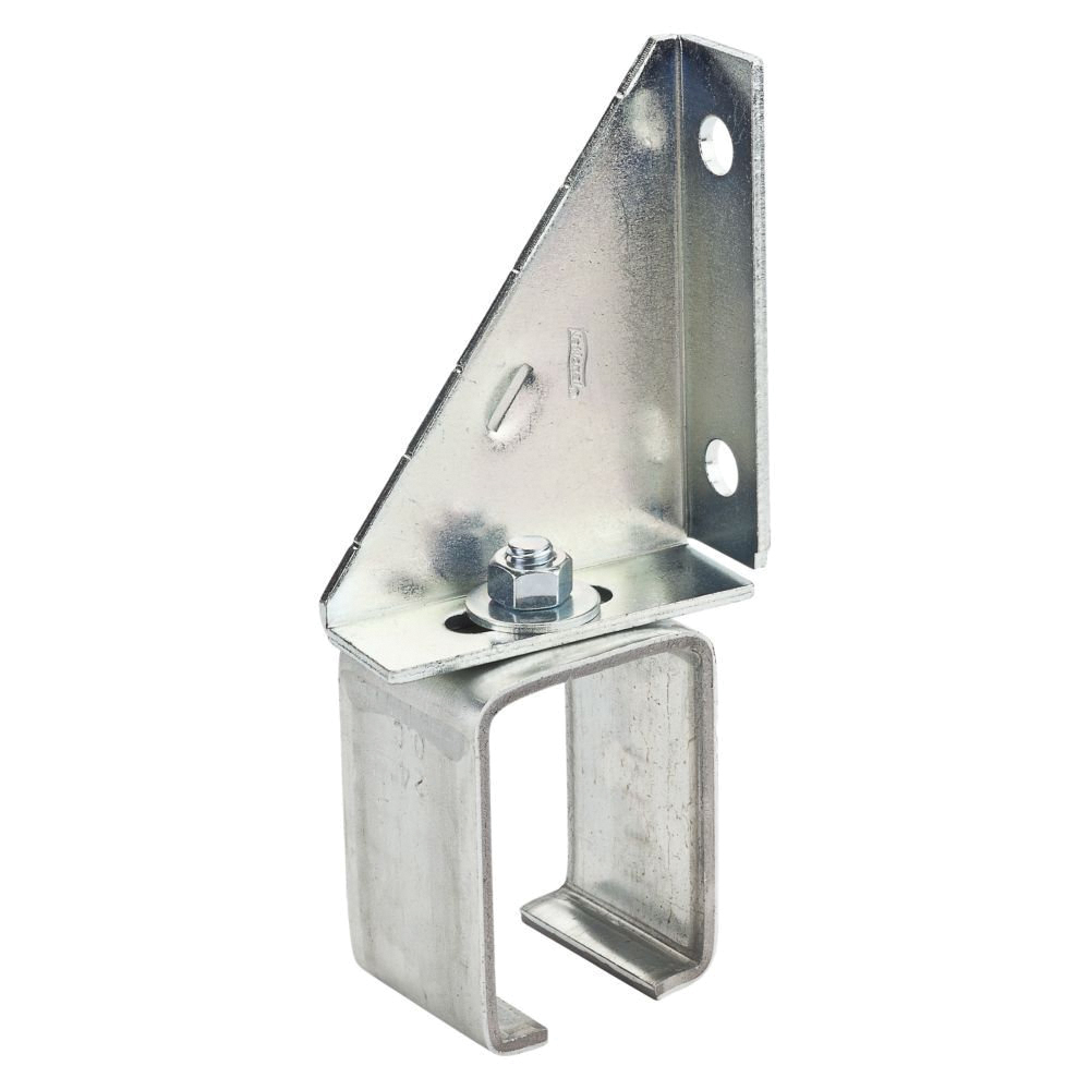 N104-638 Box Rail Bracket, 300 lb, Steel, Galvanized