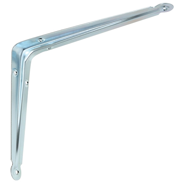 110BC N224-477 Shelf Bracket, 35 lb, 8 in L, 1.91 in H, Steel, Zinc