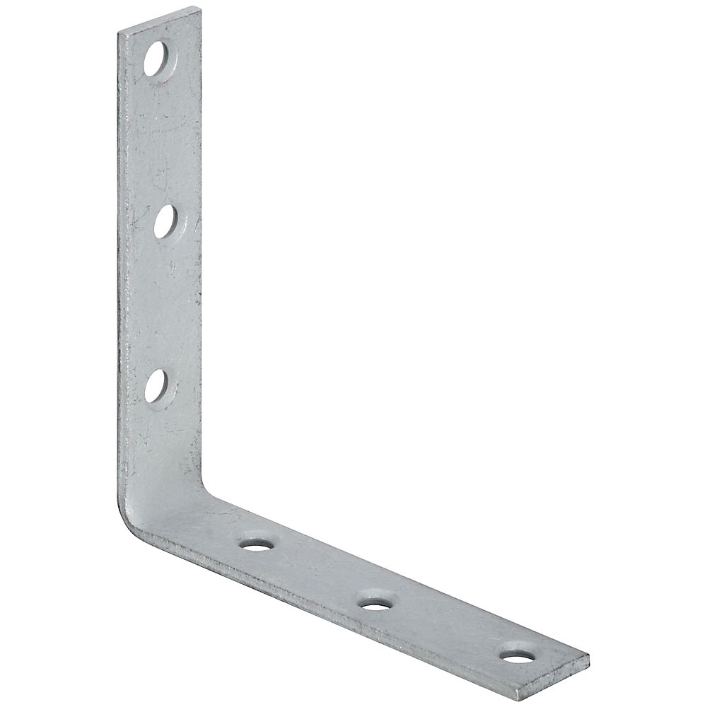 115BC Series N220-210 Corner Brace, 5 in L, 1 in W, 5 in H, Galvanized Steel, 0.16 Thick Material