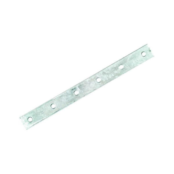 N220-376 Mending Brace, 12 in L, 1-1/8 in W, Steel, Galvanized, Screw Mounting