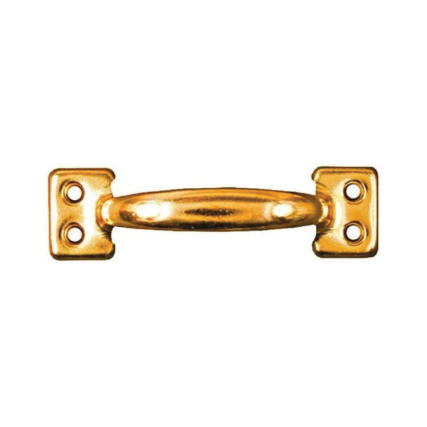 N116-558 Bar Sash Lift, 4 in L Handle, Steel, Brass
