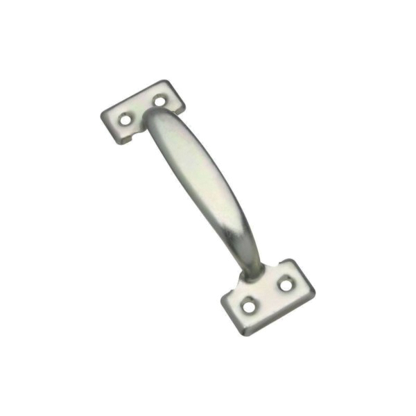 N116-855 Door Pull, 1-1/2 in W, 1-3/8 in D, 5-3/4 in H, Steel, Zinc