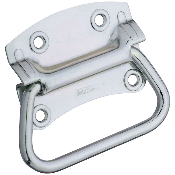 National Hardware V175 Series N117-077 Chest Handle, 4-7/8 in L, 4 in W, Steel, Zinc - 1
