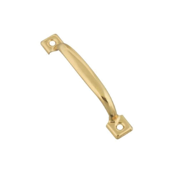N117-754 Round Cup Pull, 4-3/4 in H, Steel, Brass
