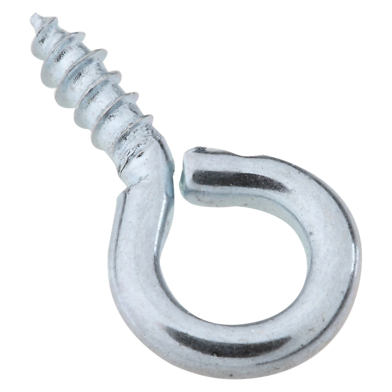 N118-356 Screw Eye, #216-1/2, 0.062 in Dia Wire, 0.19 in L Thread, 0.52 in OAL, 5 lb Working Load, 14 Pack