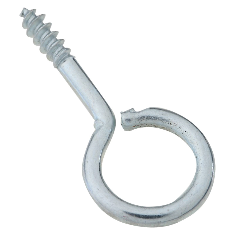N119-131 Screw Eye, #14, 0.31 in L Thread, 1.06 in OAL, 5 lb Working Load, Steel, Zinc