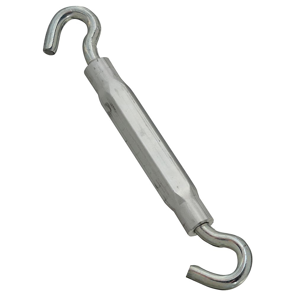 2174BC Series N222-018 Turnbuckle, 130 lb Working Load, 5/16-18 in Thread, Hook, Hook, 9 in L Take-Up