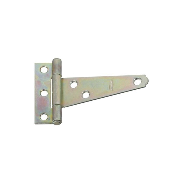 N128-512 T-Hinge, 2.24 in W Dimensions, 2.24 in W Frame Leaf, 0.69 in H Frame Leaf, Steel, Zinc, 18 lb, 2 Pack
