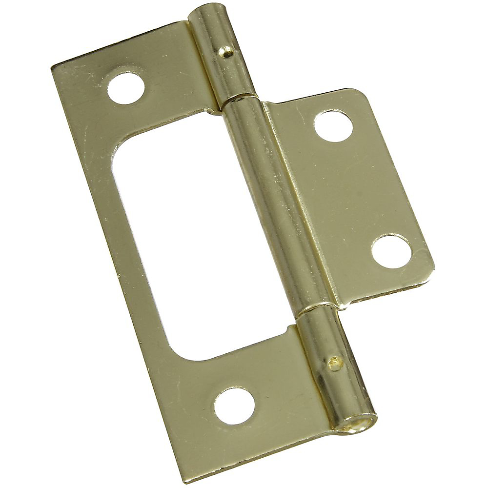 V530 Series N146-951 Door Hinge, Steel, Brass, Removable Pin, Surface Mounting, 25 lb