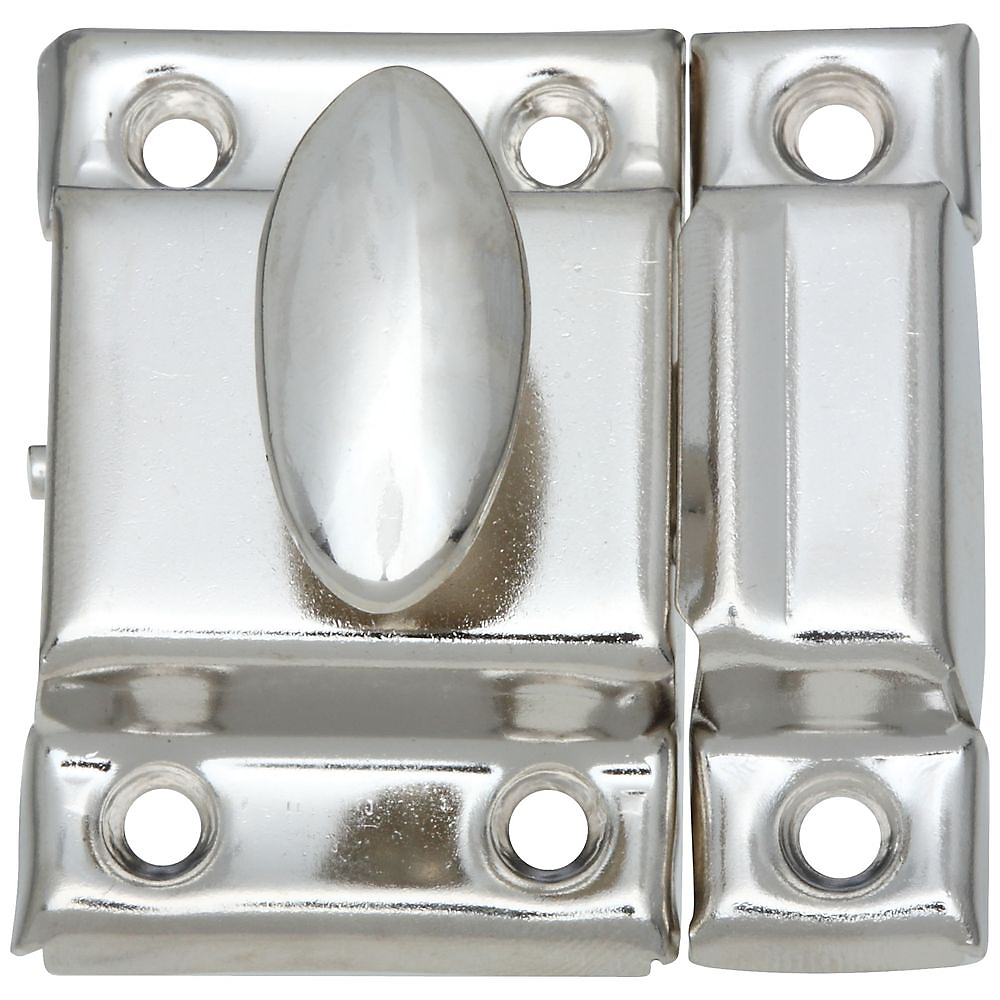V699 Series N149-641 Cupboard Turn, 1-1/4 in L, 1-3/4 in W, Steel, Nickel