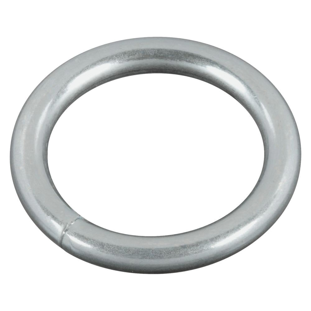 3155BC Series N223-123 Welded Ring, 195 lb Working Load, 1 in ID Dia Ring, #7 Chain, 3/16 in Wire