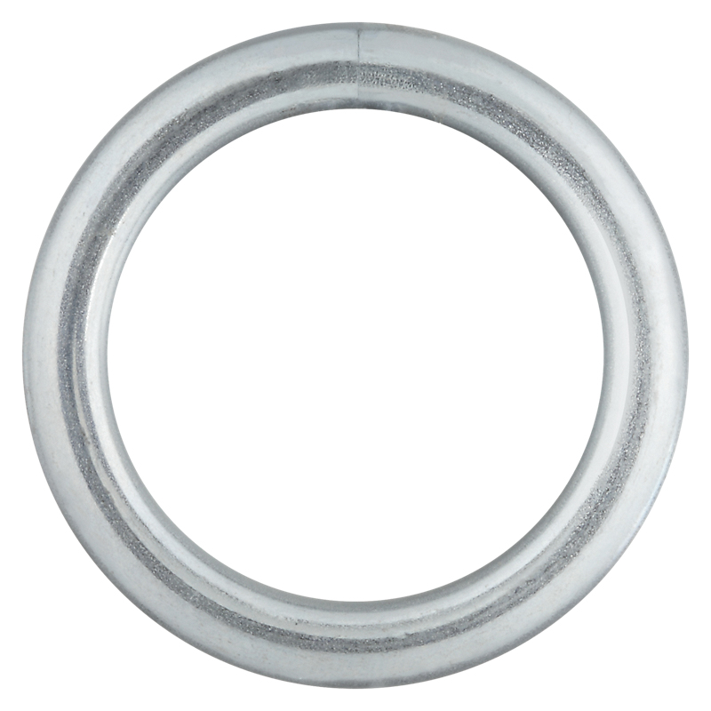 3155BC Series N223-131 Welded Ring, 270 lb Working Load, 1-1/4 in ID Dia Ring, #4 Chain, 7/32 in Wire