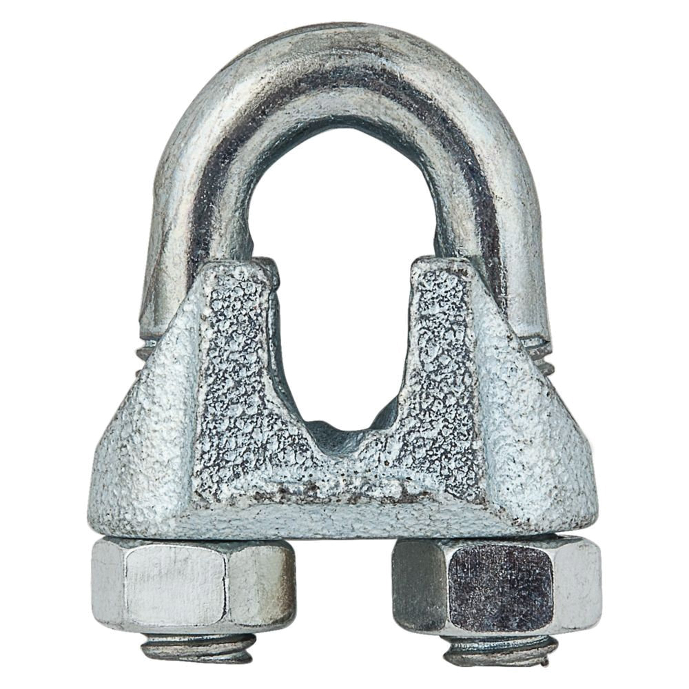 3230BC Series N248-310 Wire Cable Clamp, 3/8 in Dia Cable, 13/16 in L, Iron/Steel, Zinc-Plated