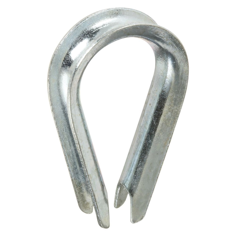 3232BC Series N176-818 Wire Rope Thimble, 1-3/32 in Dia x 1-15/16 in L Dimensions, Steel, Zinc