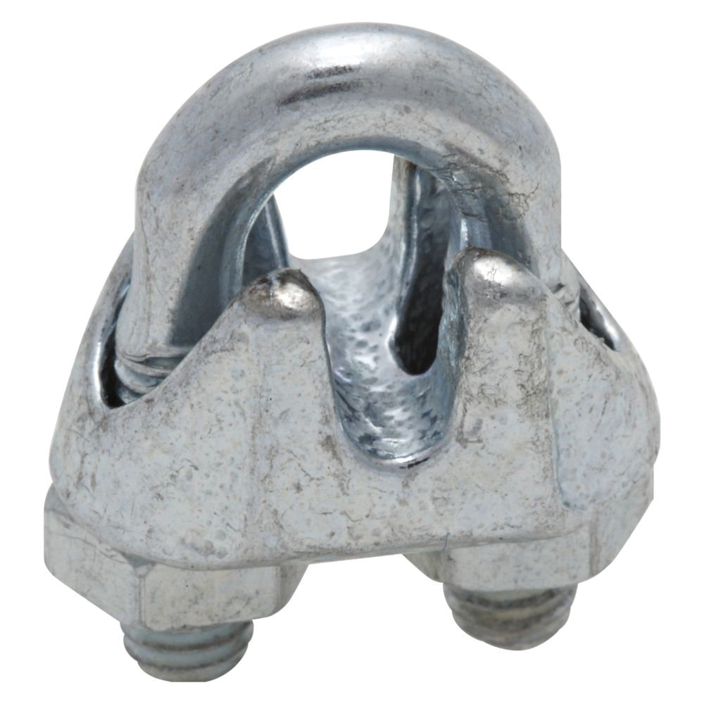 National Hardware 3230BC Series N248-260 Wire Cable Clamp, 1/16 in Dia Cable, 7/16 in L, Iron/Steel, Zinc-Plated - 2
