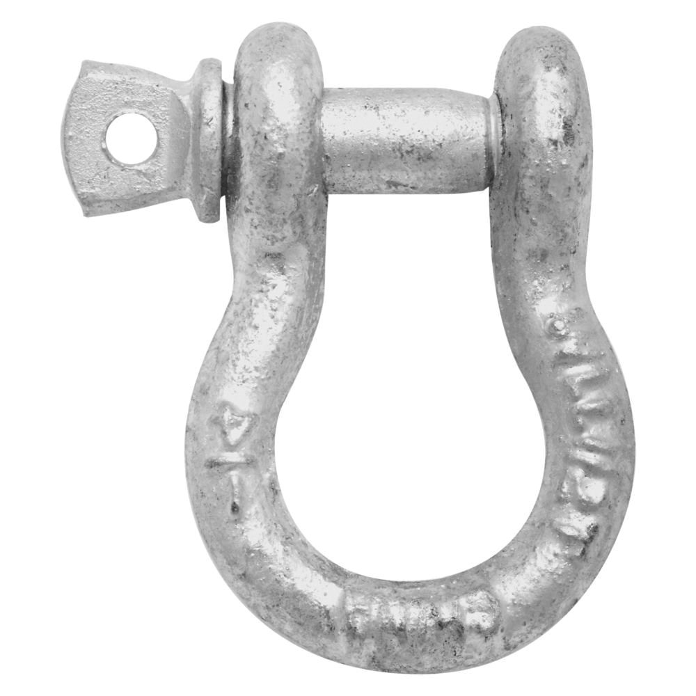 3250BC Series N223-669 Anchor Shackle, 1/4 in Trade, 1000 lb Working Load, 1/4 in Dia Wire, Steel