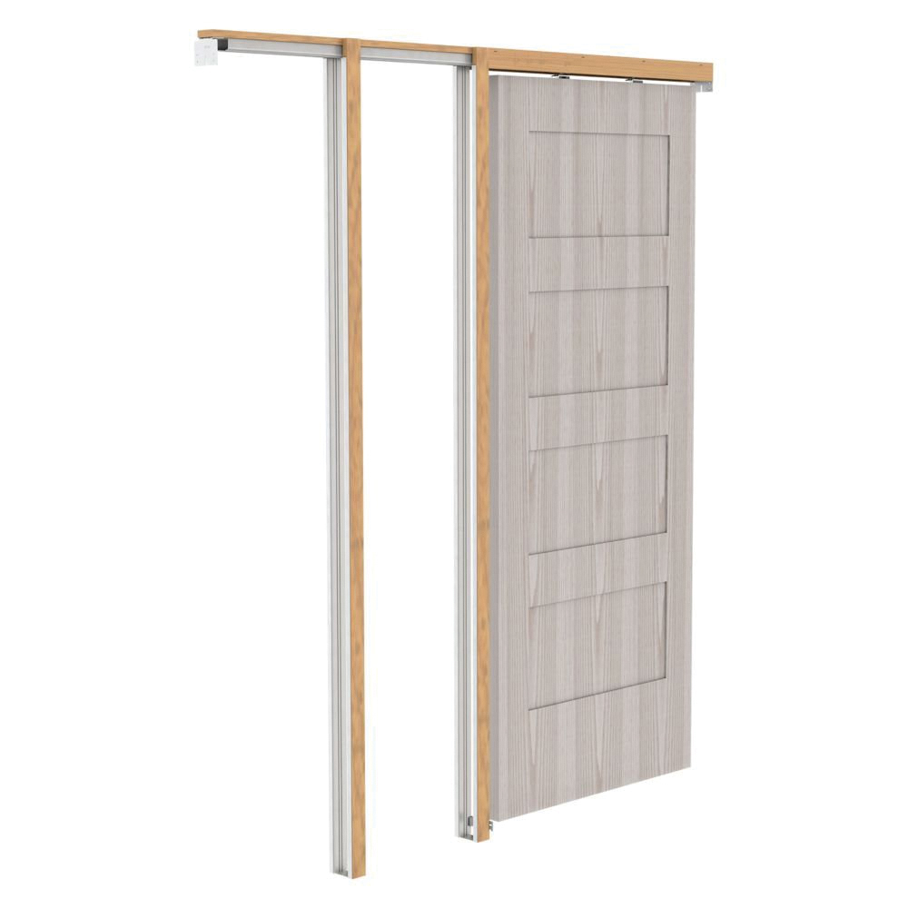 National Hardware N186-858 Pocket Door Hardware, Aluminum/Particle Board/Steel - 4