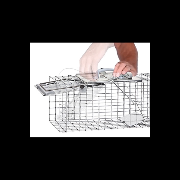 Victor 1083 Animal Trap, 7 in W, 7 in H, Spring-Loaded Door