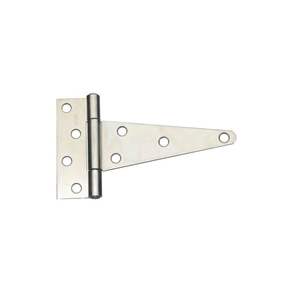 N129-171 T-Hinge, 4-1/4 in W Frame Leaf, 1.565 in H Frame Leaf, Steel, Zinc, Tight Pin, 23 lb