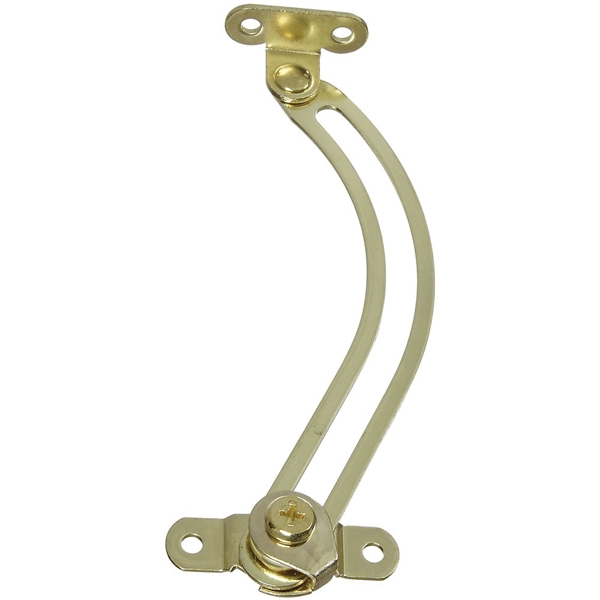 N208-645 Friction Lid Support, Steel, Brass, 5 in L