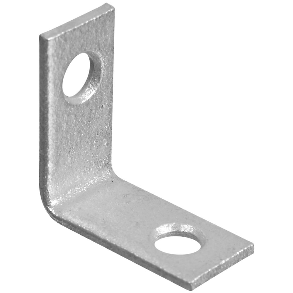 V115 Series N208-728 Corner Brace, 1 in L, 1/2 in W, 1 in H, Galvanized Steel, 0.07 Thick Material
