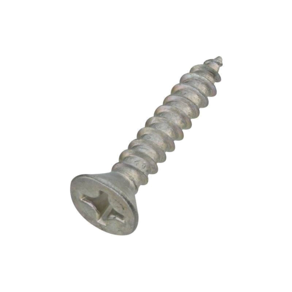 N223-982 Screw, #12 Thread, 1-1/4 in L, Flat Head, Phillips Drive, Steel, Zinc, 18 Pack