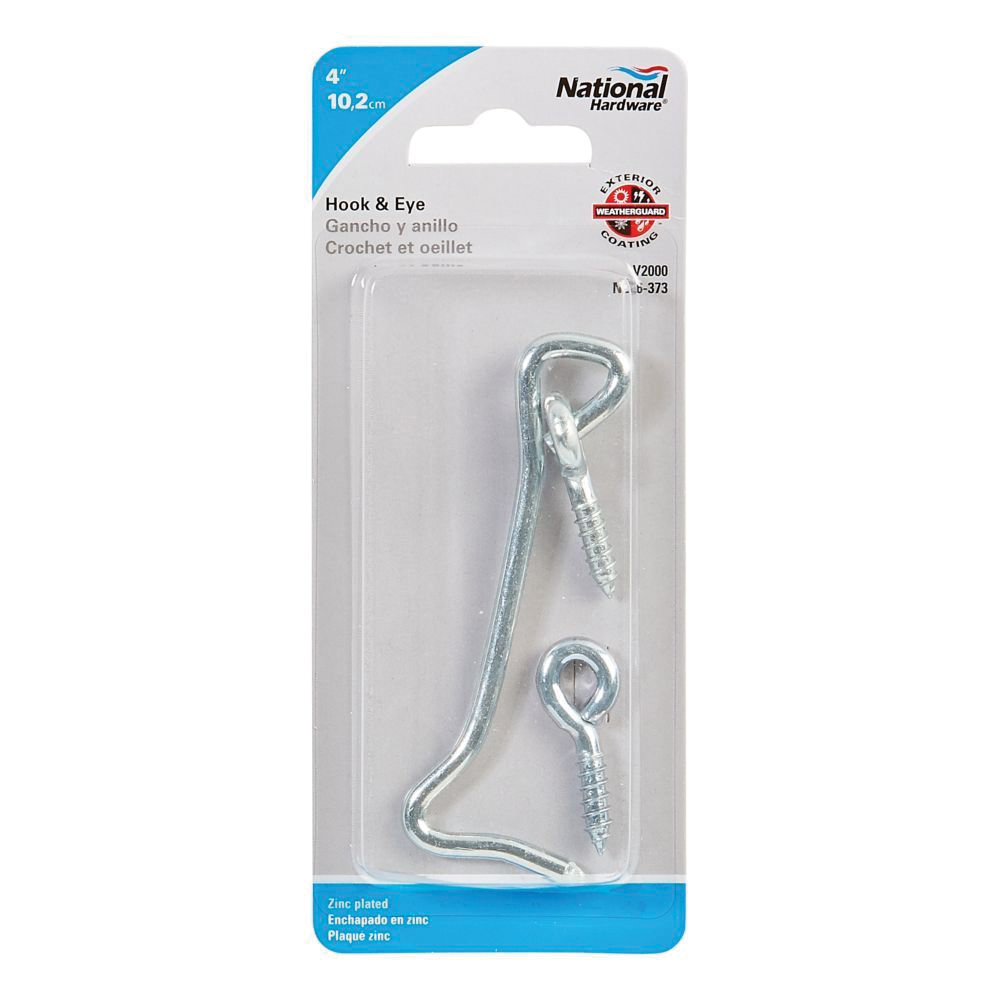National Hardware V2000 Series N226-373 Hook and Eye, Steel, Zinc-Plated - 2