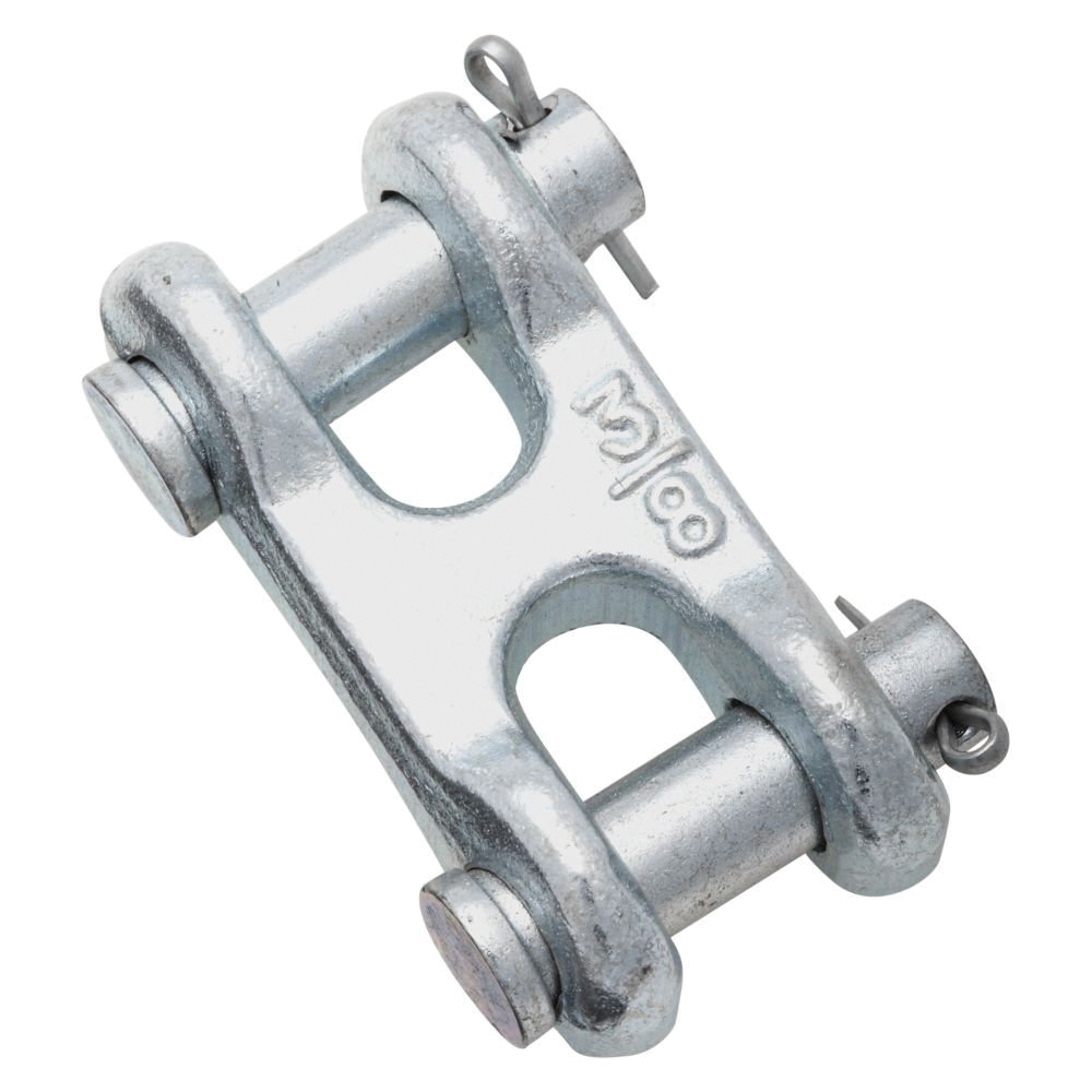 3248BC Series N240-887 Clevis Link, 3/8 in Trade, 5400 lb Working Load, 43 Grade, Steel, Zinc, 1 Pack