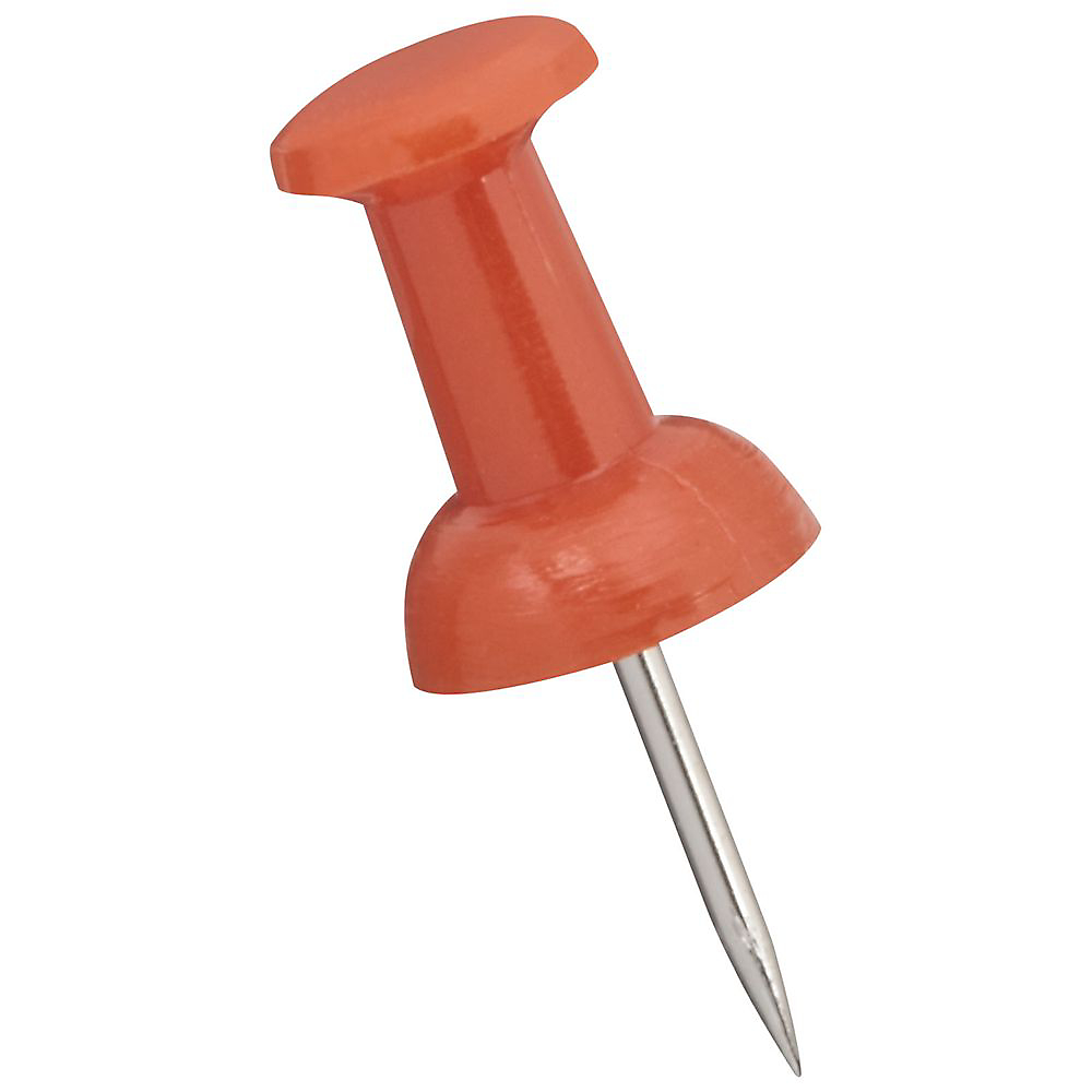 National Hardware V2504 Series N259-739 Push Pin, Polyethylene/Zinc