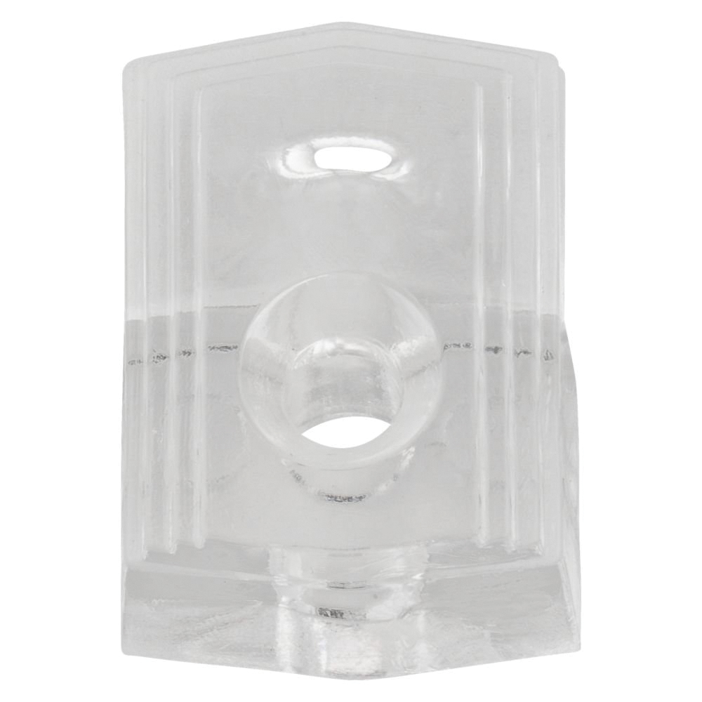 V2555 Series N260-349 Mirror Holder, 35 lb, Plastic, Clear, Wall Mounting