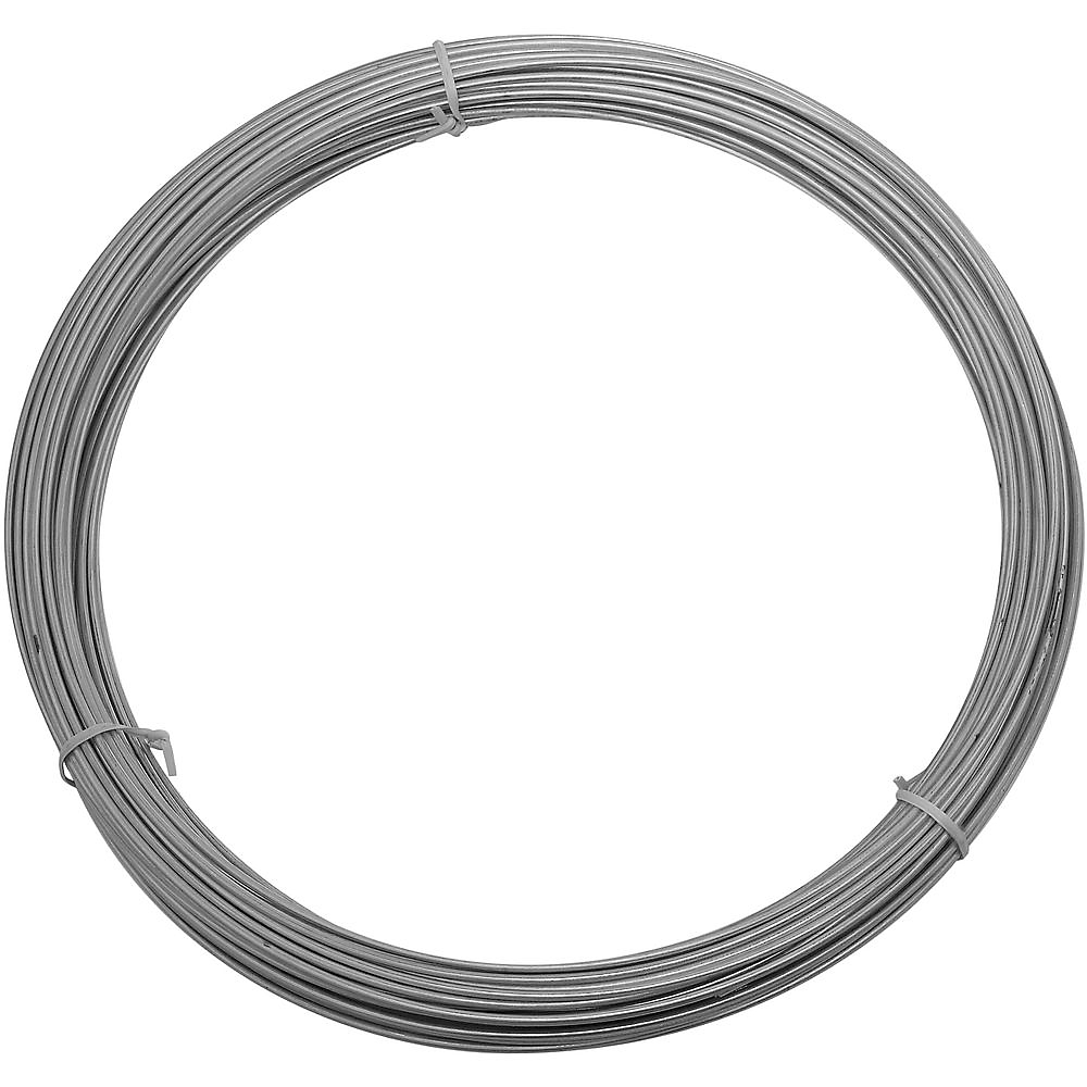 National Hardware 2568BC Series N266-981 Wire, 0.08 in Dia, 100 ft L, 14 Gauge, 150 lb Working Load, Galvanized Steel - 1