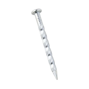 N279-042 Trim Nail, 1-1/4 in L, Steel, Zinc, 1 PK