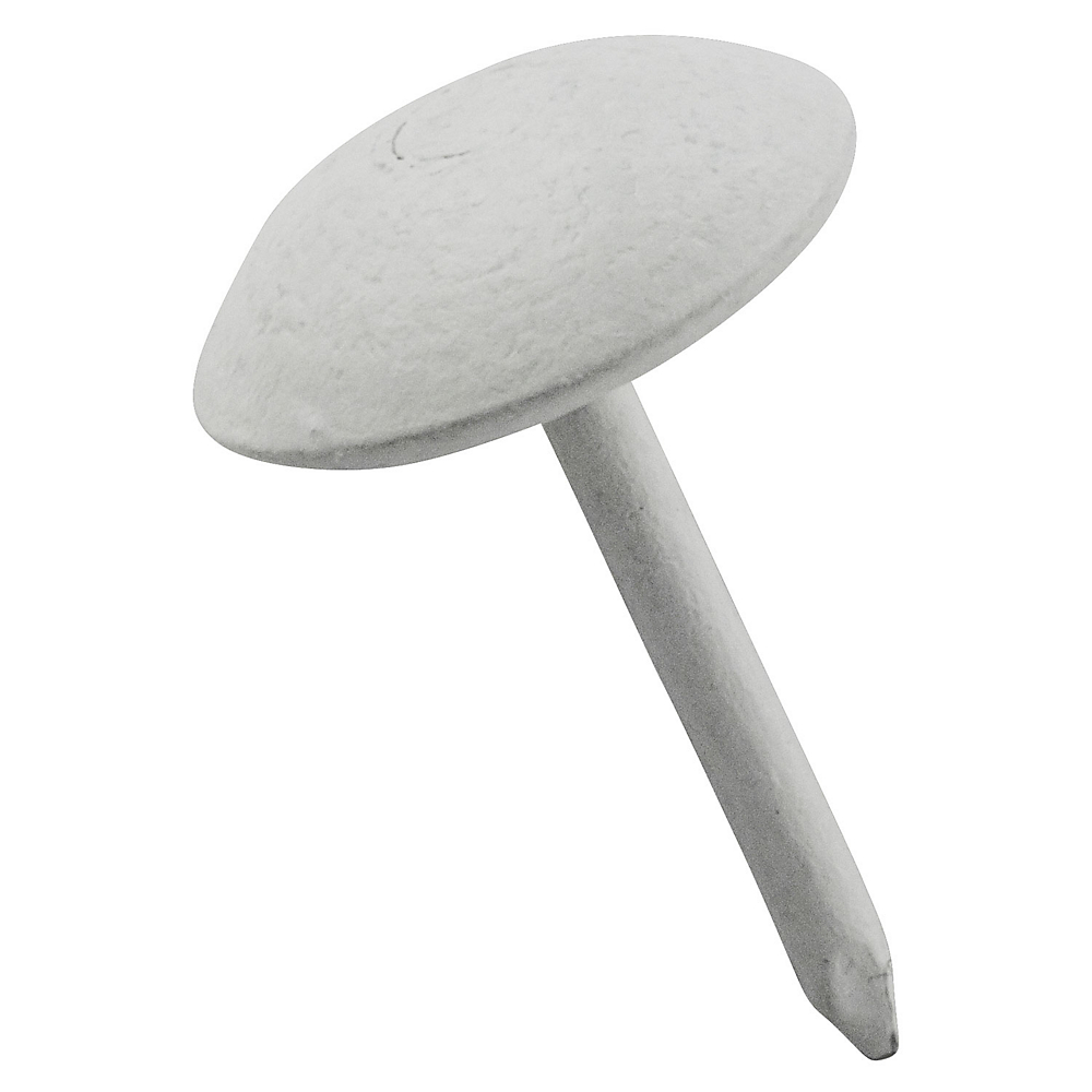 N279-158 V7730 Series Upholstery Nail, White, Steel, Round Head