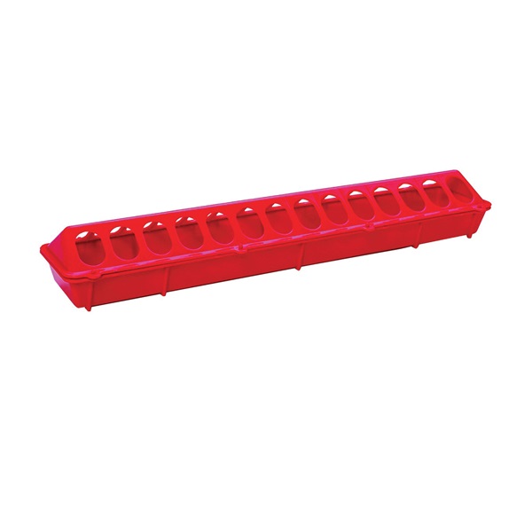 820 Poultry Feeder, 1.5 lb Capacity, 28-Compartment, Plastic/Polypropylene, Flip-Top Mounting