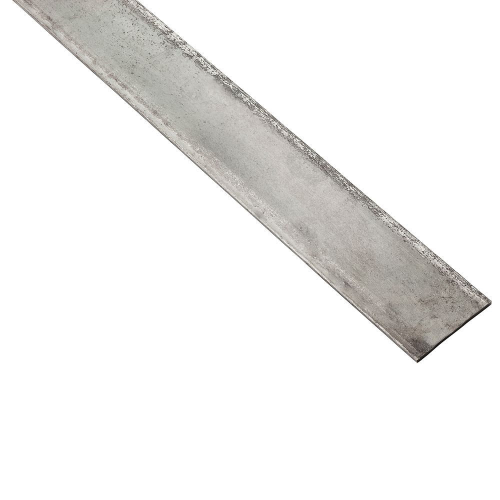 4062BC Series N316-174 Solid Flat, 2 in W, 72 in L, 1/8 in Thick, Steel, Plain