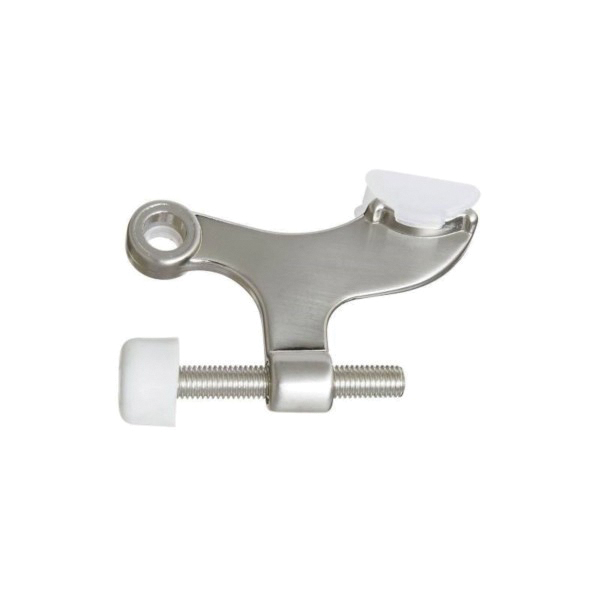 N325-589 Hinge Pin Door Stop, Zinc, Satin Nickel