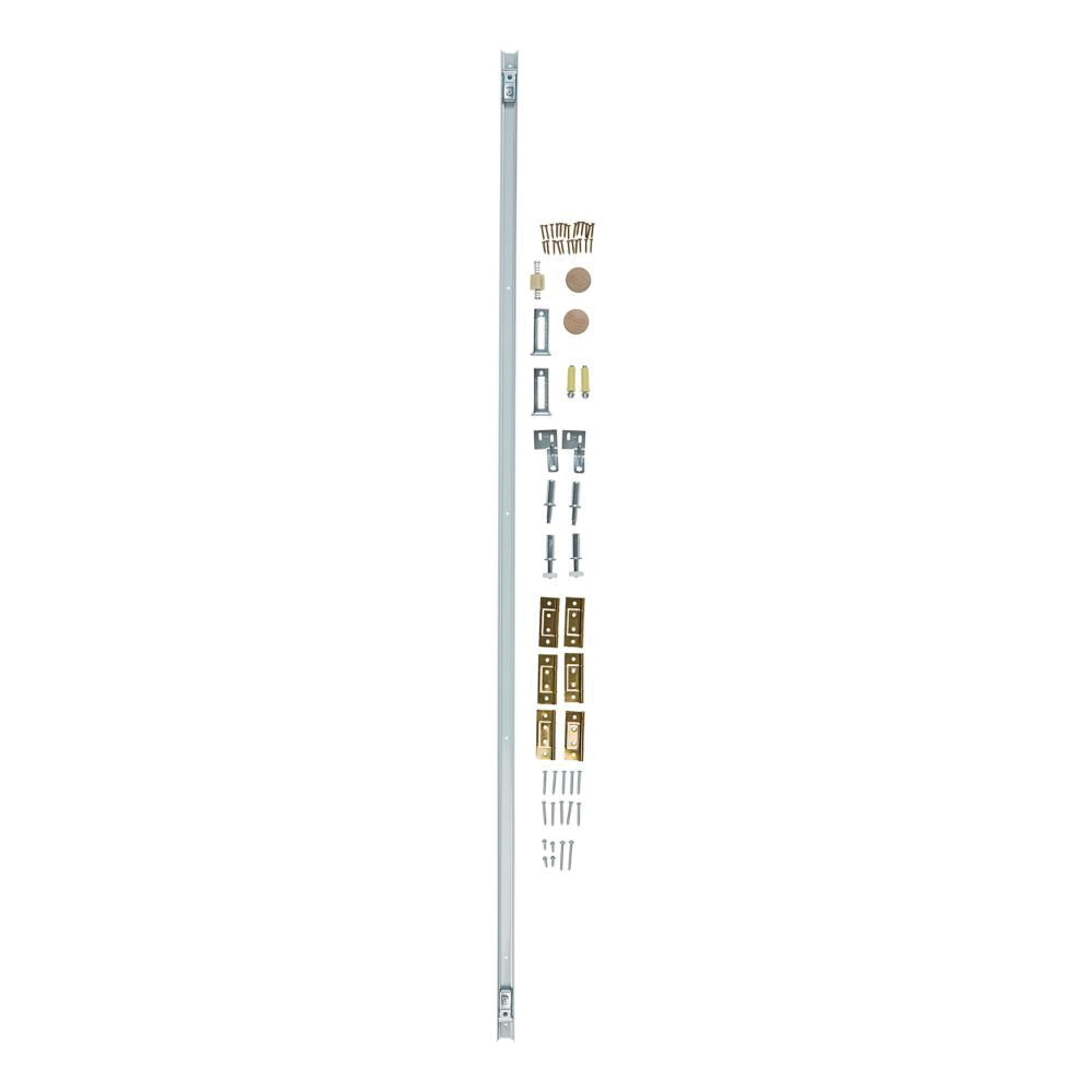 National Hardware N343-731 Folding Door Hardware Set, Steel, White, Surface Mounting, For: Bi-Fold Doors - 3