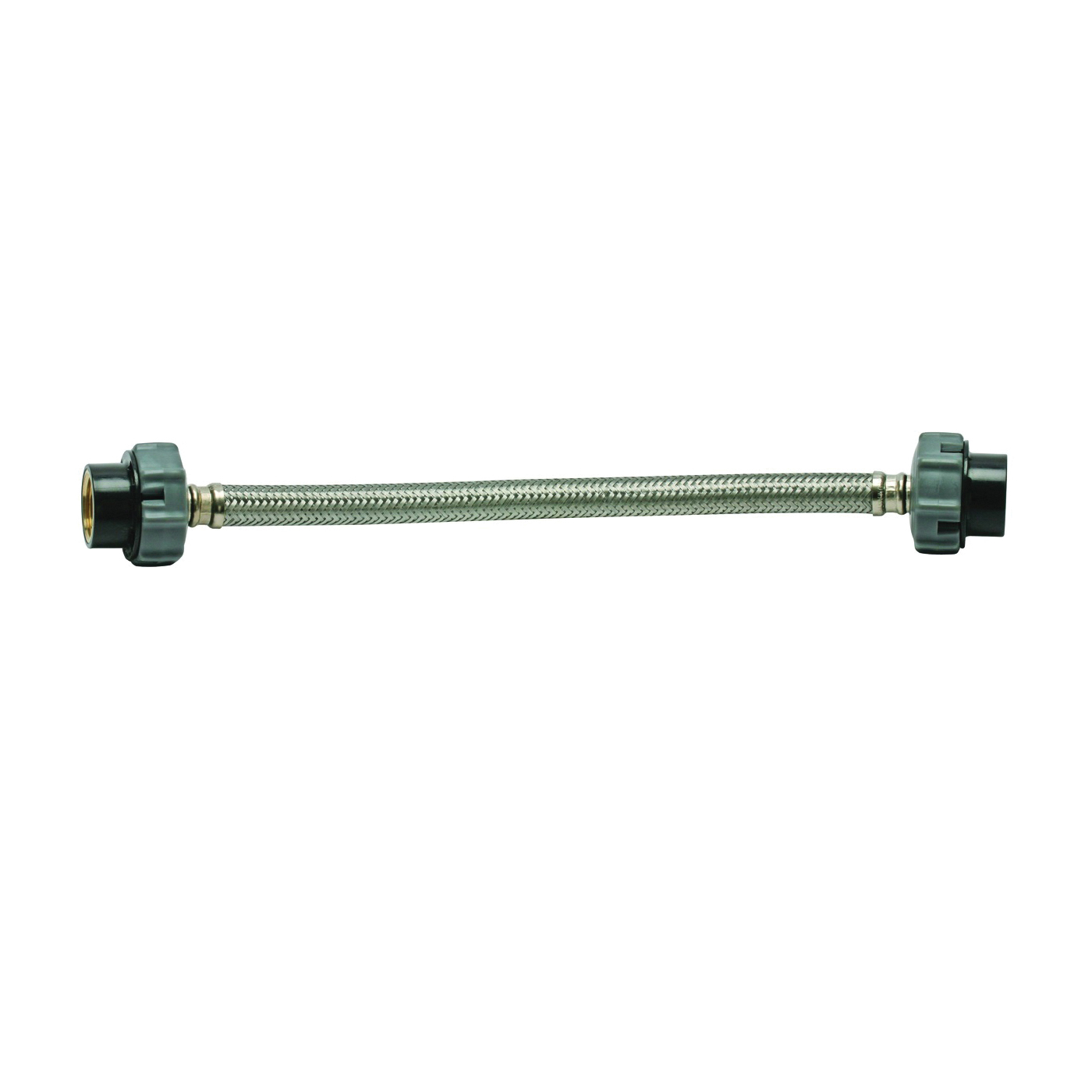 Click Seal Series B1F16CS Water Supply Connector, 3/8 x 1/2 in, Compression x FIP, Polymer/Stainless Steel, 16 in L