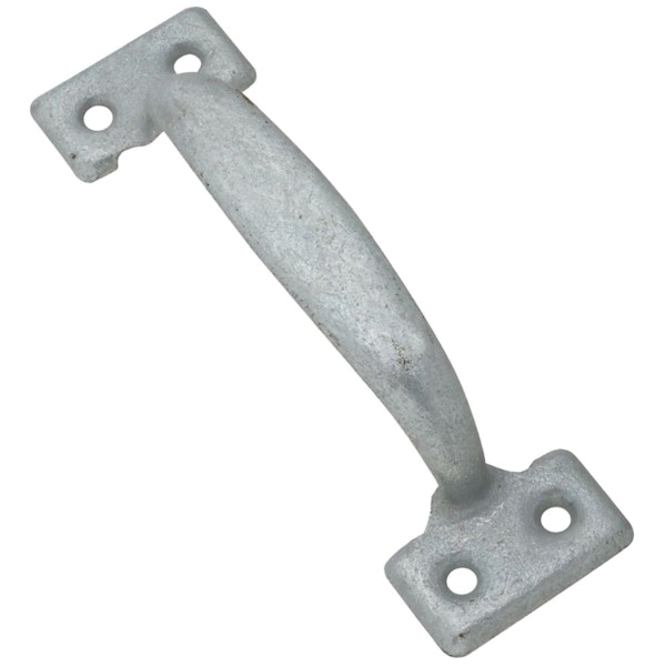 N116-863 Door Pull, 1-1/2 in W, 1-3/8 in D, 5-3/4 in H, Steel, Galvanized