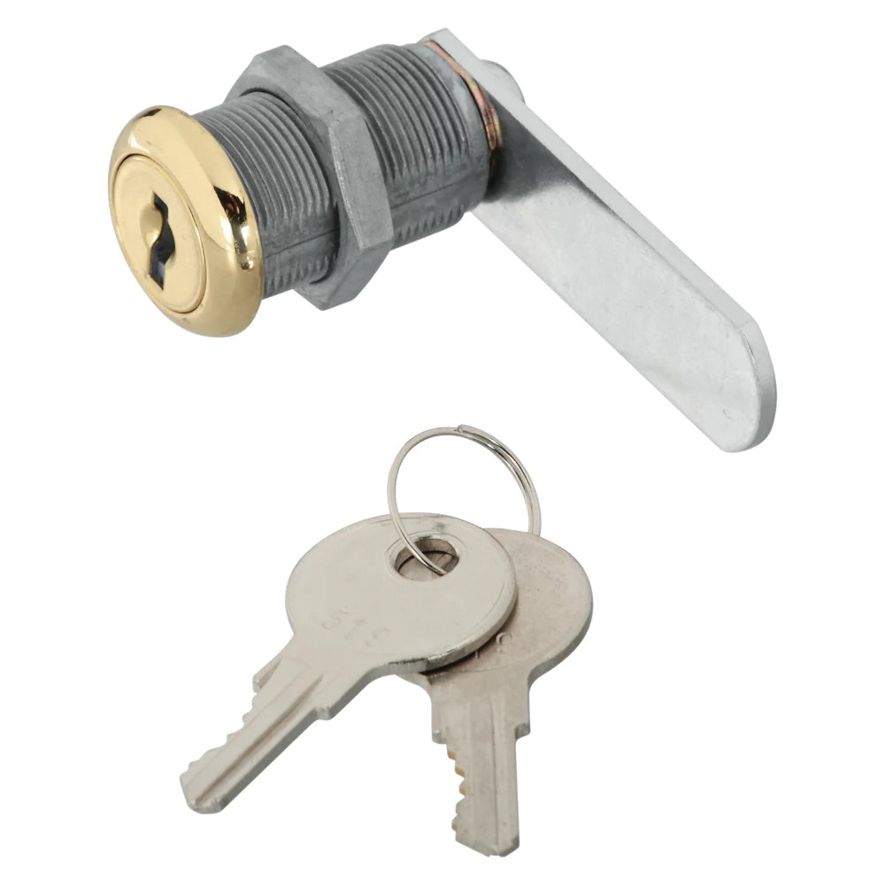 V825 Series N239-186 Utility Lock, Keyed Lock, Y13 Yale, B1 Cole Keyway, Steel/Zinc, Brass