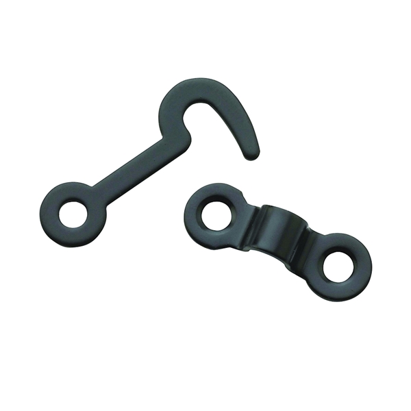 V1841 Series N211-023 Hook and Staple, Steel, Oil-Rubbed Bronze, 1-5/16 in L, 5/32 in Dia Shackle, 2 Pack