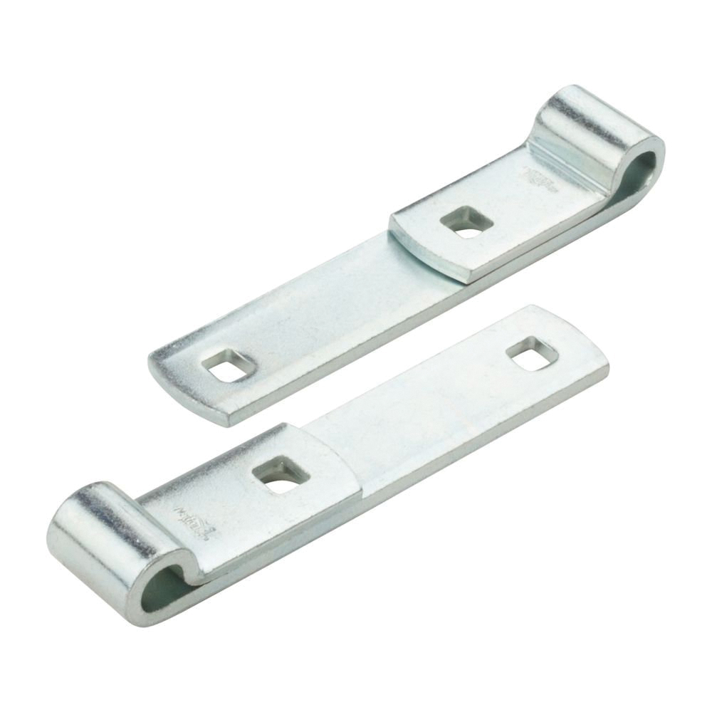 N130-005 Hook/Strap Hinge, 1.9 in W Frame Leaf, 1.9 in H Frame Leaf, 0.19 in Thick Leaf, Steel, 100 lb