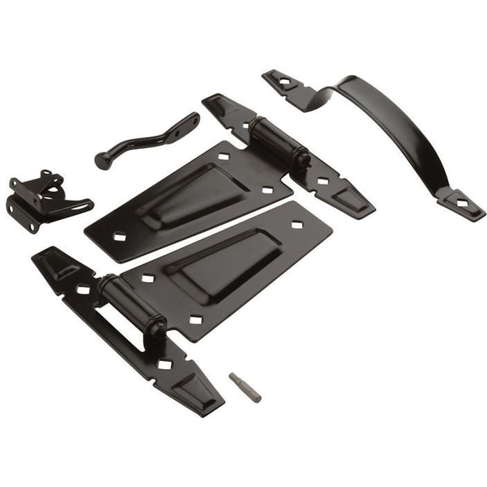 DPV881 Series N214-092 Rustic Gate Kit, Steel, Black, 1-Piece